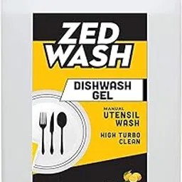 Zedwash Dishwash Gel 5L | Manual Utensil Wash | High Turbo Clean | Powerful Cleaner Gel Premium Concentrate Dish Plate washing Liquid-picture-21
