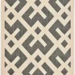 SAFAVIEH Courtyard Collection Accent Rug - 2' x 3'7", Black & Beige, Non-Shedding & Easy Care, Indoor/Outdoor & Washable-Ideal for Patio, Backyard, Mudroom (CY6915-216)-picture-42