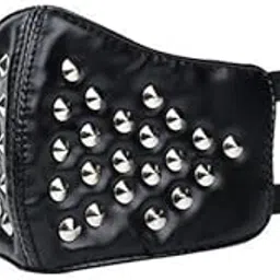 2xBlack Gothic PU Leather Rivets Half Face Mask Steampunk Dust Mask Motorcycle|Clothing, Shoes & Accessories | Costumes, Reenactment, Theater | Accessories | Masks & Eye Masks-image-52