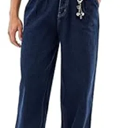 snitch Men Denim Jeans | Relaxed Fit Straight Leg Mid Rise | Durable Cotton Blend with Smooth Texture & Turned-Up Cuffs | Casual Wear for All Seasons-picture-17