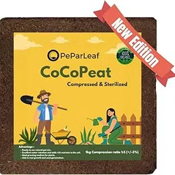 PeParLeaf - Cocopeat 1kg Block (Expands Upto 5 KG) | Organic Fertiliser for Home Gardening and Potted Plants | Natural Coconut Coir Fibres-image-17