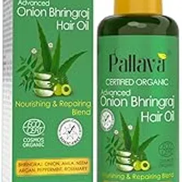 Pallava Advanced Onion Bhringraj Hair Oil For Men And Women | Reduces Hair Fall & Dandruff | Promotes Hair Growth | Certified Organic by Ecocert France - 100ml-picture-13