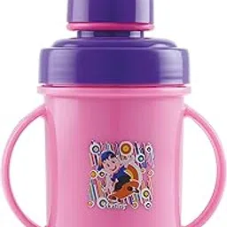 RJ ROJENO Hippo Big 350 Ml Stainless Steel Plastic Spout Sipper Cup for Kids Age 3-36 Months (Multicolor)-picture-21
