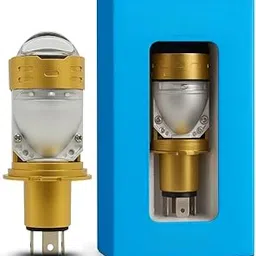 OHITO Golden H4 Projector LED Headlight Bulb 50W | Super Bright White Light | Universal for Bike & Car-picture-12
