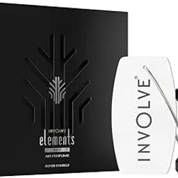 Involve your senses Elements Pro - Silver Sparkle - IEP02-30 ml - Premium Spray Air Perfume Spray With Hanging Card |200 + Sprays | Car Accessories interior | car perfumes and fresheners | Car perfume-image-4