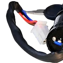 Deutsche Ignition Lock Switch with Keys For Bike Ignition Lock Switch with Two Keys Bajaj 3W 3 Port / 5 Port (N/M)|DEUS-0430-image-75