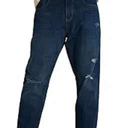 snitch Men's Mid Rise Plain Baggy Fit Jeans-picture-36