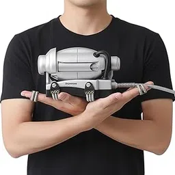 Drumstone 𝟓+𝟓 YEAR 𝐆𝐔𝐀𝐑𝐀𝐍𝐓𝐄 Professional Double Speed Electric Head Massager for Neuropathy Relief Handheld Scalp & Body Massager with Floating Action AC/DC Motor Rubber Pad Portable Design-image-58