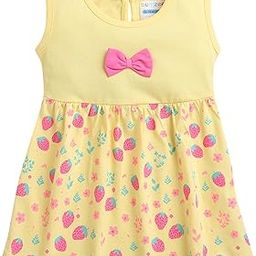 bumzee Yellow Girls Sleeveless Frock (Peb9176)-picture-9