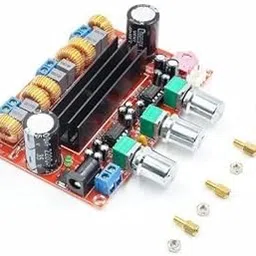 Sam TPA3116D2 2.1 Channel Amplifier Module | 50W+50W Stereo + 100W Subwoofer | 8-24V DC Input | 3-Knob Control for Volume, Bass & Treble | Hi-Fi Audio Amp Board-image-14