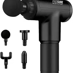 Fascial Gun Massager | For Full Body Pain Relief And Muscle Relaxation | Rechargeable Cordless Deep Tissue Massage Machine | 4 Interchangeable Heads | Type C Charging | Compact Design | Easy To Use-image-86