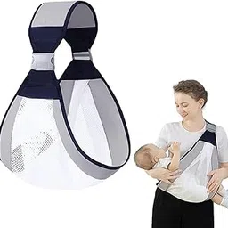 VDHJA Adjustable Ergonomic Baby Carrier Sling Wrap with Breathable 3D Mesh – for Newborns to Toddlers Sling with Thick Shoulder Straps for Maximum Support for Active Parents and On-The-Go Lifestyle-picture-20
