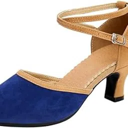 kacheeg Women's Latin Dance sandals Soft Sole Mid-Heel Comfortable Adult Dance Footwear-picture-24