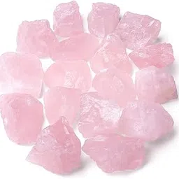 ZUBY CRYSTALS Naturals Stones Amethyst Black Tourmaline Obsidian Pyrite Clear Rose Quartz Green Aventurine Jade Tiger Eye Selenite Healing Crystal Gemstones. (Rose Quartz)-picture-47