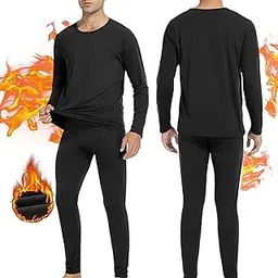 bananahome men Thermal Underwear Set,Thermal Base Layer Long Sleeve Compression sleepwear,Thermal Long Johns Top & Bottom Pajama Set,Cycling,Skiing,Training, Hiking,Outdoor Sports-picture-34