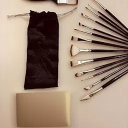 Professional Art Brush Set with Storage Bag, 12 Pieces, Mixed Media Painting Brushes-picture-46