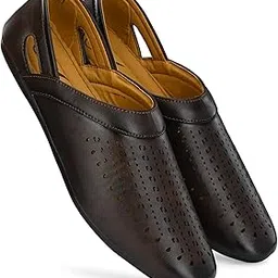 vellinto Men's Black Ethnic Juttis Mojaris & Partys Shoes ll Men's Casual Loafers Shoes-picture-56