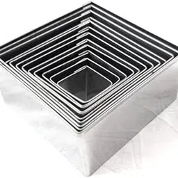 Stainless Steel Commercial Square Cookie Cutter (Set of 12 Cutters)-picture-14