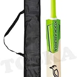Blessence Cricket Bat Full Size Popular Willow Kookaburra Cricket Bat with Bat Cover for Tennis Ball, Leather Ball Rubber Ball, Plastic Ball (Men|Women) (Green)-picture-29