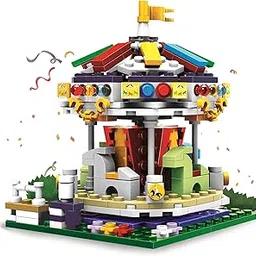 Playzu Merry Go Round (343 Pieces) Building Blocks Set for Boys Aged 6 Years+, BIS Certified image 1