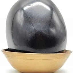 Natural Pure Stone of god Vishnu of shaligram | shaligram Under tulsi MATA Tree | Shaligram Black Stone from gandaki River Nepal for Pooja (Height : 5.5cm | Weight : 118gm)-image-28