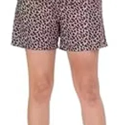 Aanvi Kurti Women's Floral Print Shorts, High Waist, Pockets, Casual Wear-picture-42