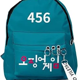 myaddiction 1x Korean Squid Game Backpack Bag Sport Bag Casual School Bag for Boy Girl Blue 456 | Women's Handbags & Bags-picture-15