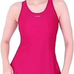 lactra A - Line Solid Padded One Piece of Stretchable Fabric with Attached Bottom Swimwear/Swim Suit for Women and Girls (80% Nylon 20% Spandex)-picture-25