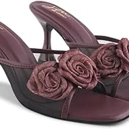 jm looks Stylish Embellished Kitten Heels Sandal For Women & Girls | Pencil Heels | Stiletto Heels |-picture-47