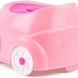 KORBOX Small Size Kids Toilet Trainer Baby Potty Seat With & Closing Lid With Back Support Toilet Potty Seat (Only For Small Babies 6-12 Months & Without Removable Bowl) (PINK)-picture-23