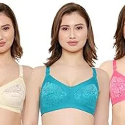ksb enterprises Women Net Non-Padded Wire Free Regular Bra-picture-44