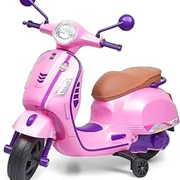 Luusa® Classic Vespino-Style Electric Scooter with Smooth Acceleration and Easy Control | Designed for Comfort & Safety | Battery Scooter for Age Group 3+ Years & Upto 40-KGS Carring Capacity (Pink)-picture-59