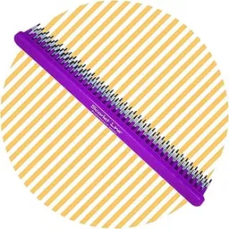 Scarlet Line Professional Three Row Styling n Detangling Wet Hair Comb,Tame n Tease Hair Comb For Men n Women Hair Back Coming_Purple-image-41