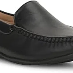 8516,Ben Crumbled E Black Loafer Slipon Casual Shoes for Men-image-4