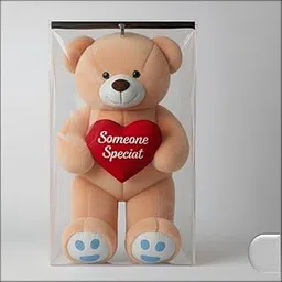 Yoonick Cover For 3 Feet Teddy Bear PVC Plastic Transparent | Dustproof | Waterproof | Black Zipper | Stainless Steel Runner (Best Fit For Teddy Bear Size : Height-3 Feet x Width-1.75 Feet)-picture-12