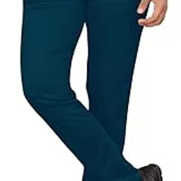zonoti Regular Fit Ankle Length Straight Stretchable Solid Formal Pants Stylish Lycra Blend Casual for Boys & Men Trousers-picture-31