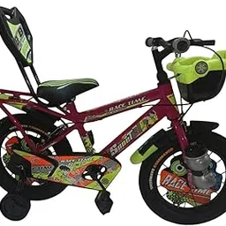 NAJIF 14 T Kids Cycle for 5 to 9 Years Suitable for Boy and Girl Both -Pink Color-image-29
