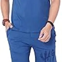 weet Cotton T-Shirt and Shorts Set for Men,Night Wear for Men,Men's Pyjama Set 119-picture-32