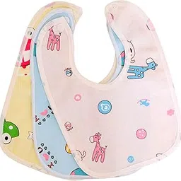 SuperHugs Cotton Fastdry Bibs for Feeding Infants and Toddlers Baby bib Assorted Colours Infant Apron (Multicolour, Pack of 3)-picture-11