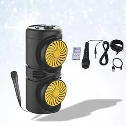 Drumstone (𝔻𝕀𝕎𝔸𝕃𝕀 𝕆𝔽𝔽𝔼ℝ Double Bluetooth Tower Speaker – Powerful Wireless Sound System with Dual Speakers, Deep Bass, and 360° Surround Sound for Home and Parties Entertainment-image-7