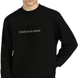 calvin klein jeans Embroidered Logo Regular Fit Cotton Sweat Shirt-picture-55