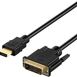 ETZIN DVI to HDMI Cable, 5ft HDMI Male to DVI-D Male Bi-Directional Adapter Cable, HDMI to DVI-D 24+1 High Speed Cable Support 1080P HD for Raspberry Pi, Roku, Xbox One, PS5-image-4