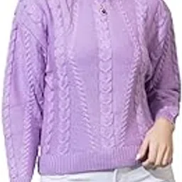 style dusk Women Sweater for Winter Woolen Full Sleeves Round Neck Cable Design Stylish Sweater for Winter Season-picture-56