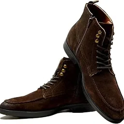 hx london Leather Men Apron Laceup Ankle Boot-picture-35