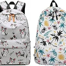 girlish Latest Girls bags Girls school/college bags Girls Tuition bags Girls Office Casual Backpacks for Women Water Resistant and Lightweight 2 Bag Combo-picture-11