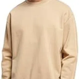 earthstick Cozy Classic: Men's Round Neck Full Sleeve Plain Sweatshirt for Winter�s image 1