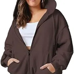 funky monkey Plus Size Loose FIT Womens Zip UP Hoodie Sizes Till 5XL-picture-40