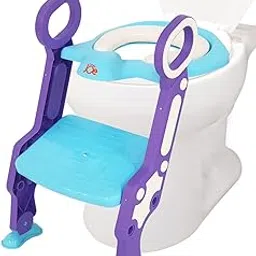 JUNIOR JOE Adjustable Baby Potty Training Fordable Non Slip Potty Stand (BLUE)-picture-30
