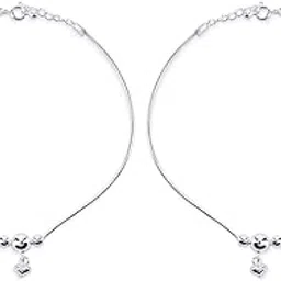 925 Pure Silver Payal Anklet for Women-image-97