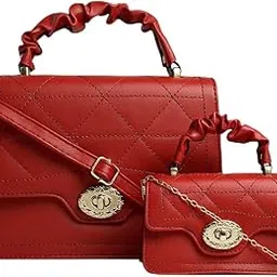 pramadda pure luxury Miabella sling bags for women latest | Women's Purse Handbag Stylish | 2pc Combo Set | Side Shoulder Crossbody Sling bag for girls.-picture-32